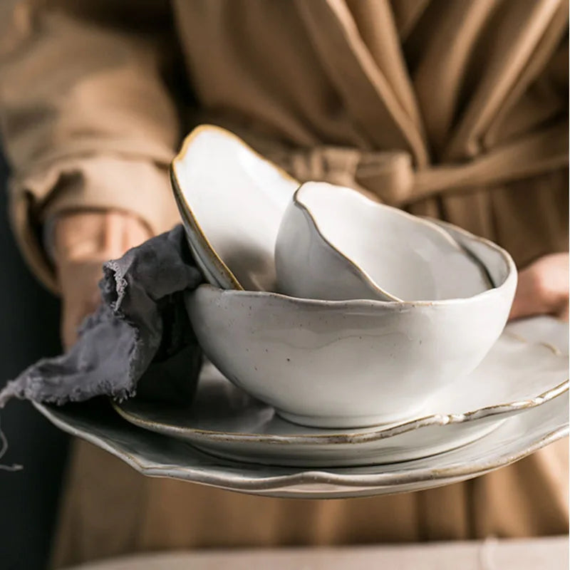 Irregular Ceramics Bowls - Kacey ShoppingMart