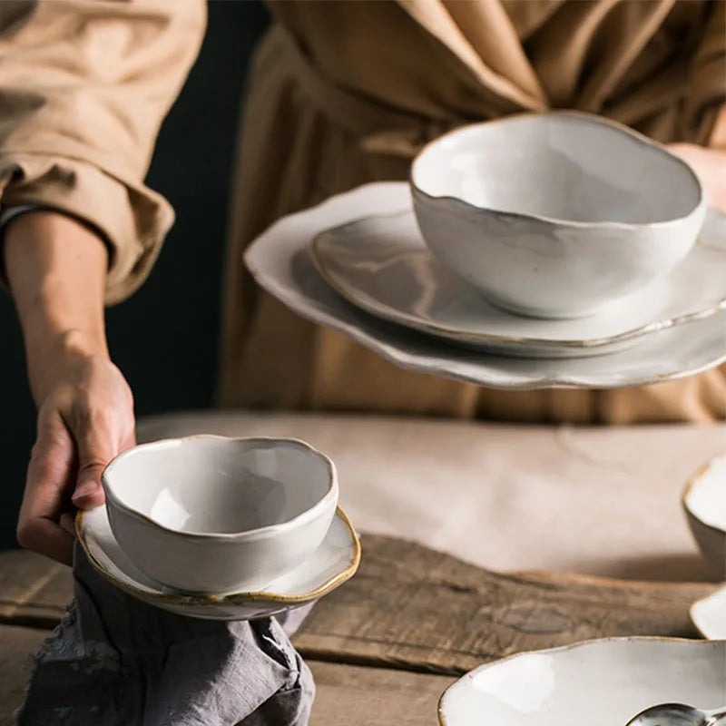 Irregular Ceramics Bowls - Kacey ShoppingMart