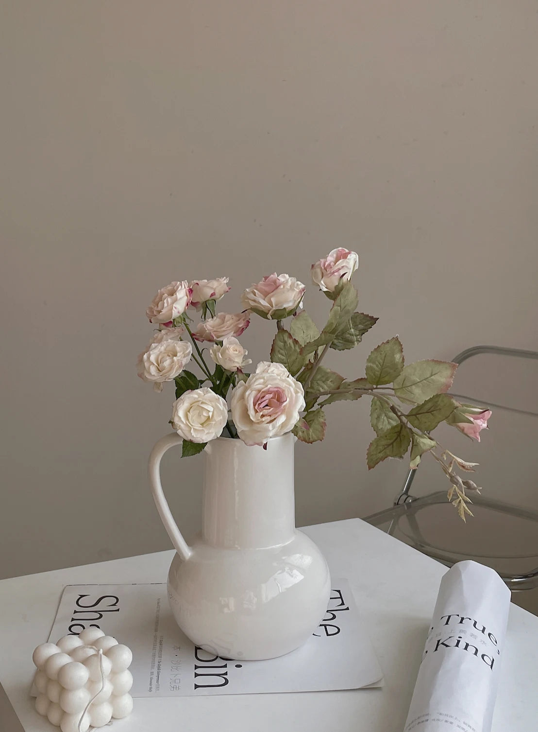 French country vintage vase ceramic light luxury living room flower ornaments European style - Kacey ShoppingMart