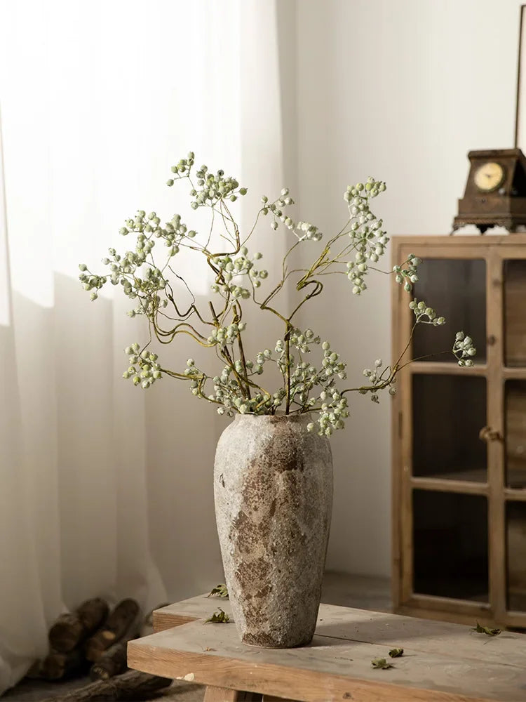 Mottled Retro Ceramic Vase - Kacey ShoppingMart