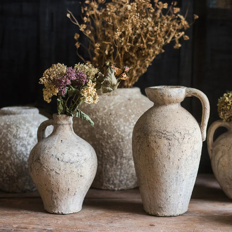 Artisanal Terracotta Pottery Pots Vases Flower Ware Decorative Utensils And Ornaments - Kacey ShoppingMart