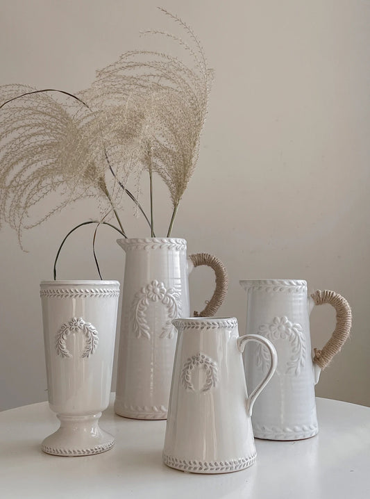 French country vintage vase ceramic light luxury living room flower ornaments European style - Kacey ShoppingMart