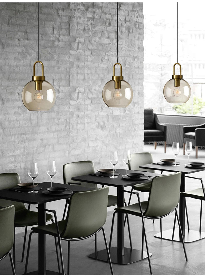 Modern Glass Pendant Light - Kacey ShoppingMart