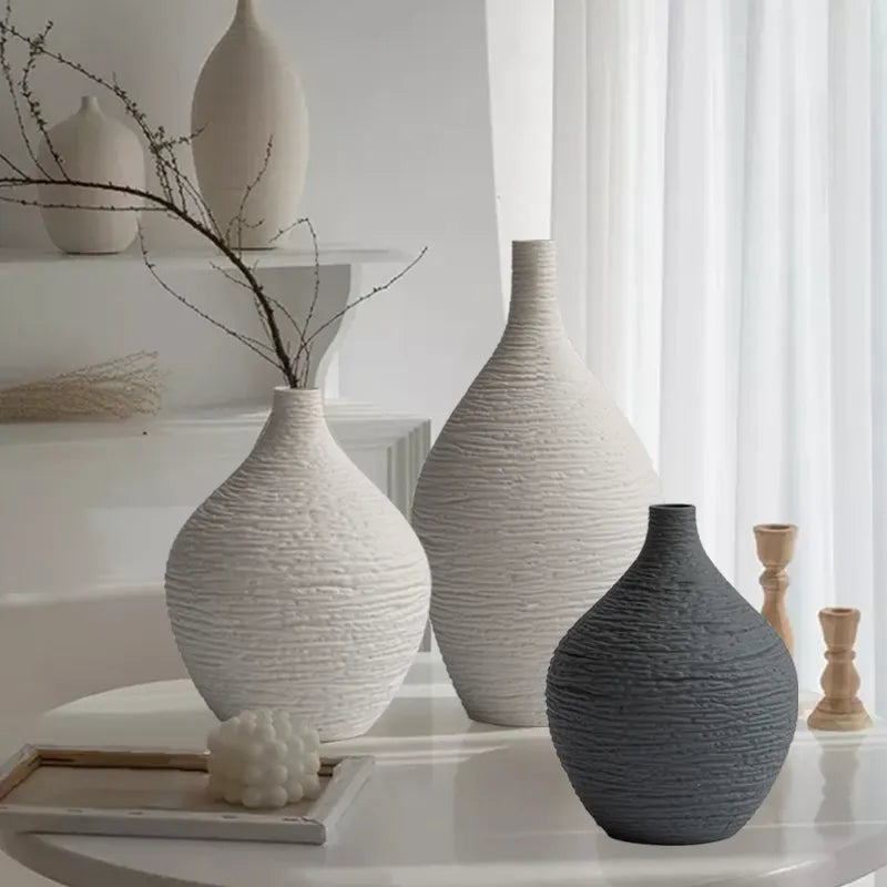Nordic Luxury Ceramic Vase - Kacey ShoppingMart