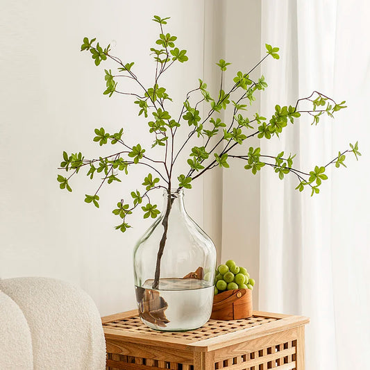 Vase Glass Transparent Flower Arrangement Ornaments Potbelly Water for Green Plants - Kacey ShoppingMart