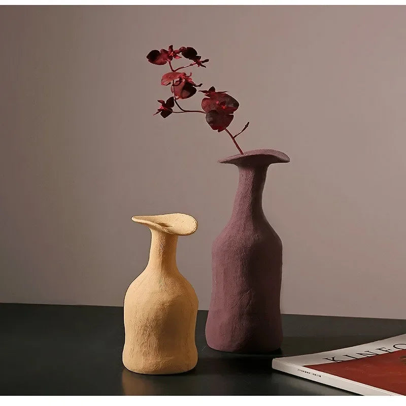Morandi Ceramic Vase: Simple Elegance - Kacey ShoppingMart