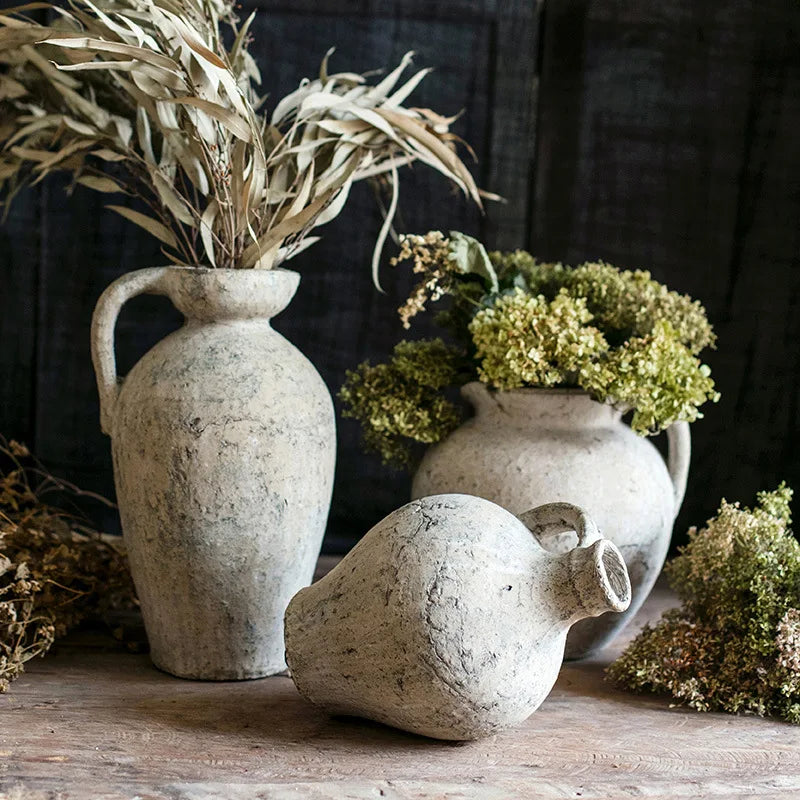 Artisanal Terracotta Pottery Pots Vases Flower Ware Decorative Utensils And Ornaments - Kacey ShoppingMart