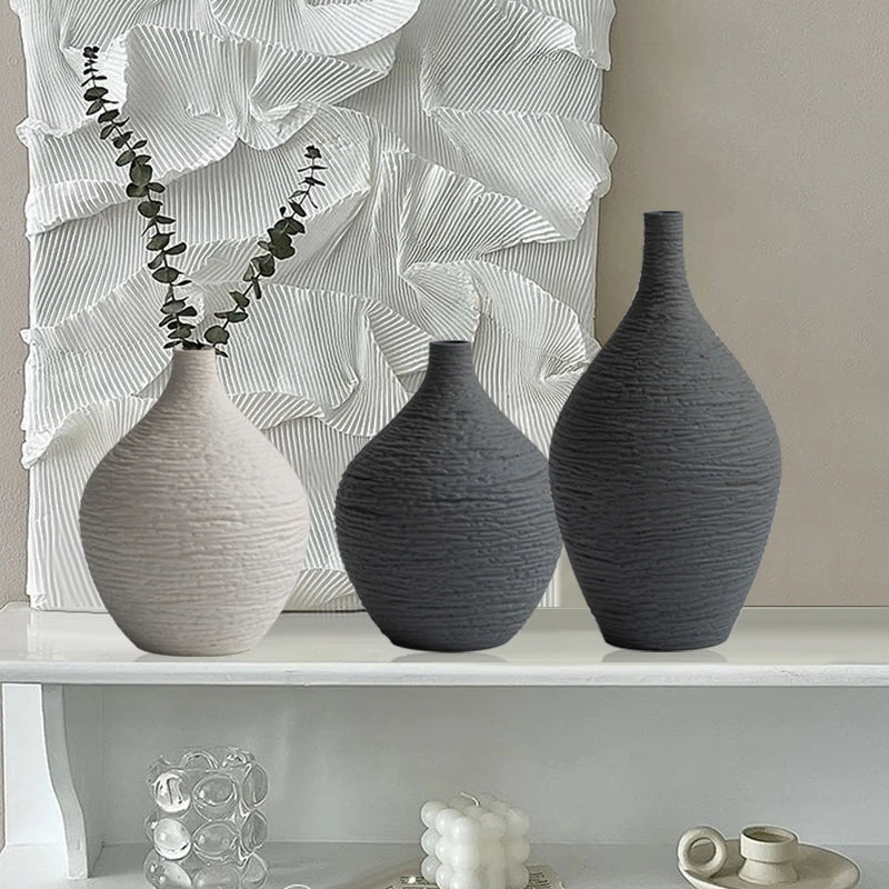 Nordic Luxury Ceramic Vase - Kacey ShoppingMart