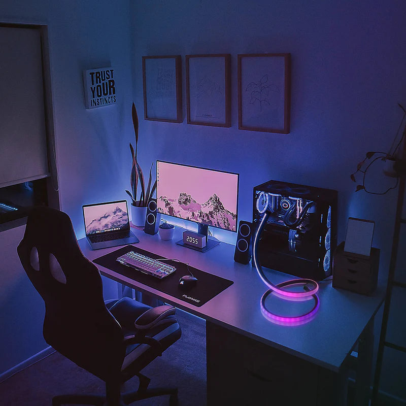 SpiralGlow LED Touch Table Lamp - Kacey ShoppingMart