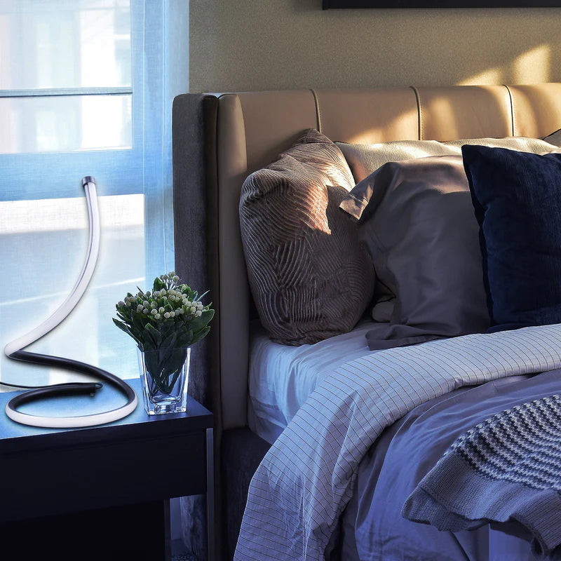 SpiralGlow LED Touch Table Lamp - Kacey ShoppingMart