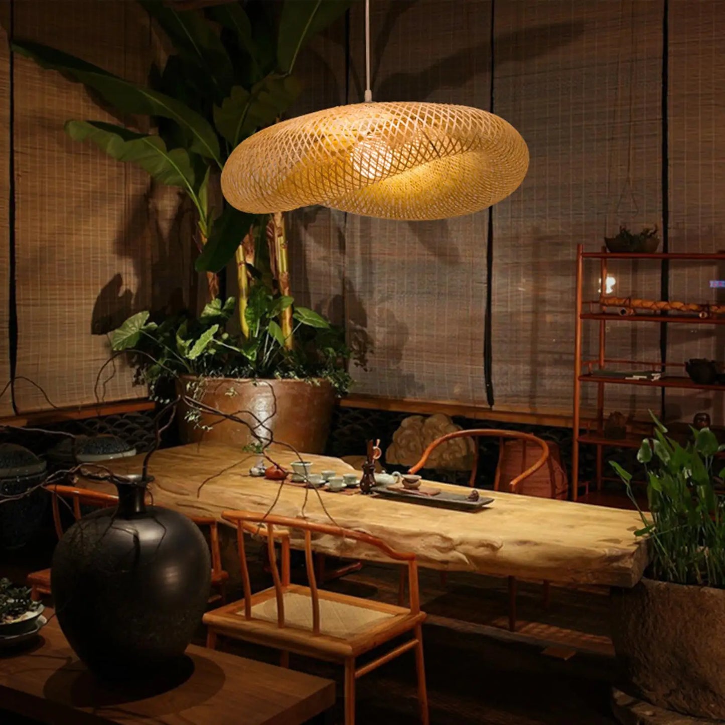 Vintage Bamboo Pendant - Kacey ShoppingMart