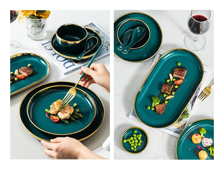 Emerald Dinnerware Collection - Kacey ShoppingMart