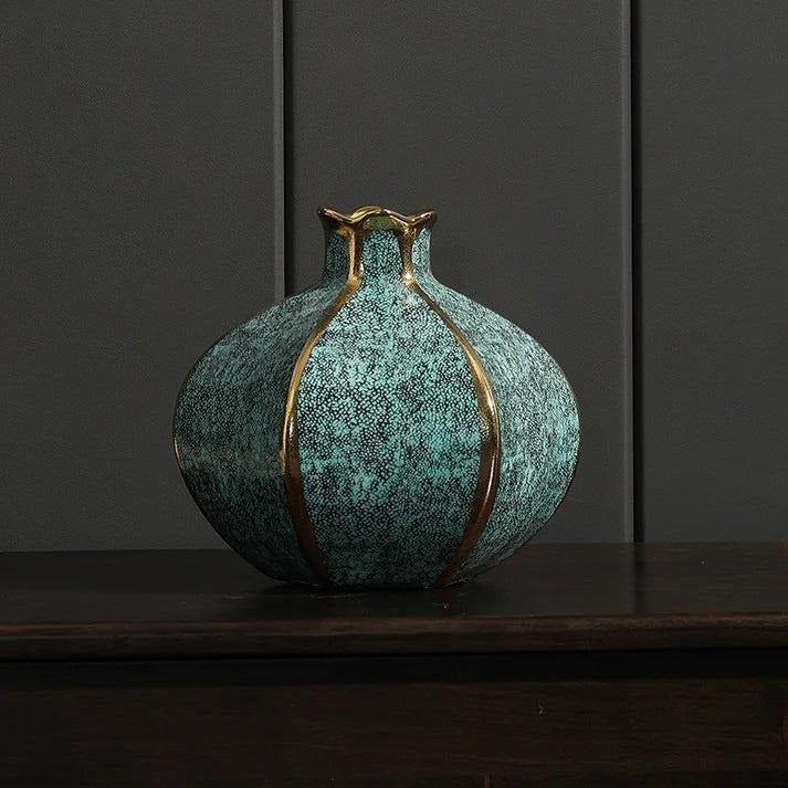 European ceramic gilt vase decoration for home modern living room decoration accessories interior luxury flower pots decorative - Kacey ShoppingMart