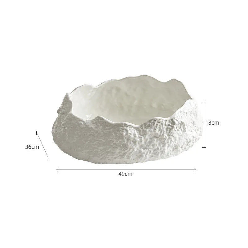 White Rock Border Plate - Kacey ShoppingMart