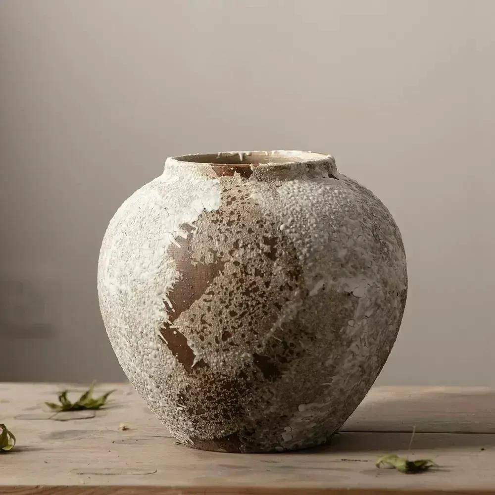 Mottled Retro Ceramic Vase - Kacey ShoppingMart