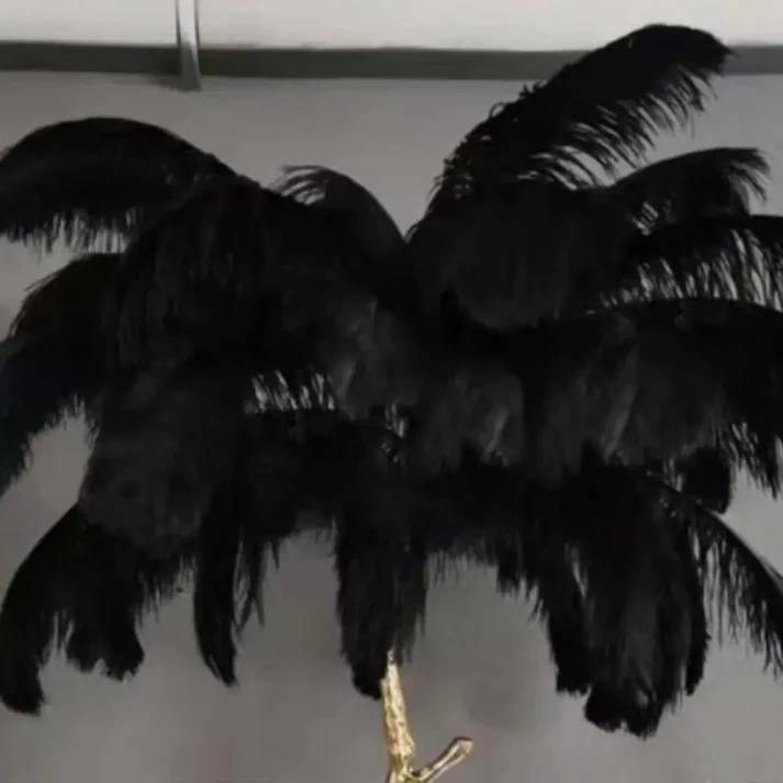Ostrich Feather Table Lamp - Kacey ShoppingMart
