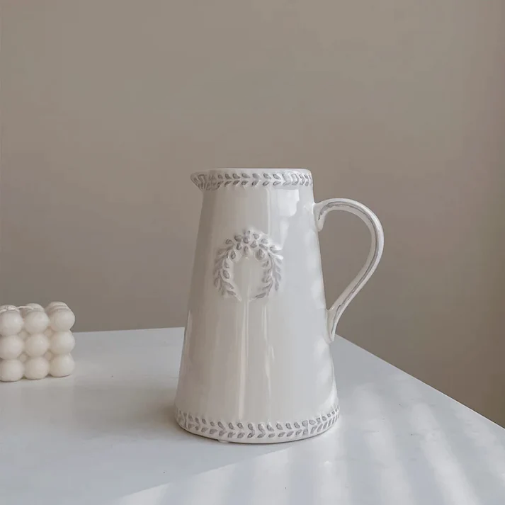 French country vintage vase ceramic light luxury living room flower ornaments European style - Kacey ShoppingMart