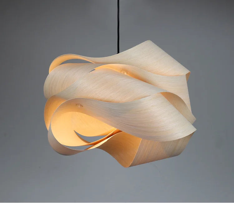 Southeast Asian Wood Pendant Lights - Kacey ShoppingMart 