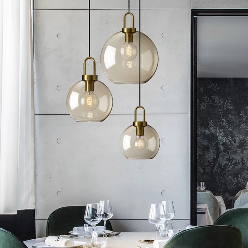 Modern Glass Pendant Light - Kacey ShoppingMart 