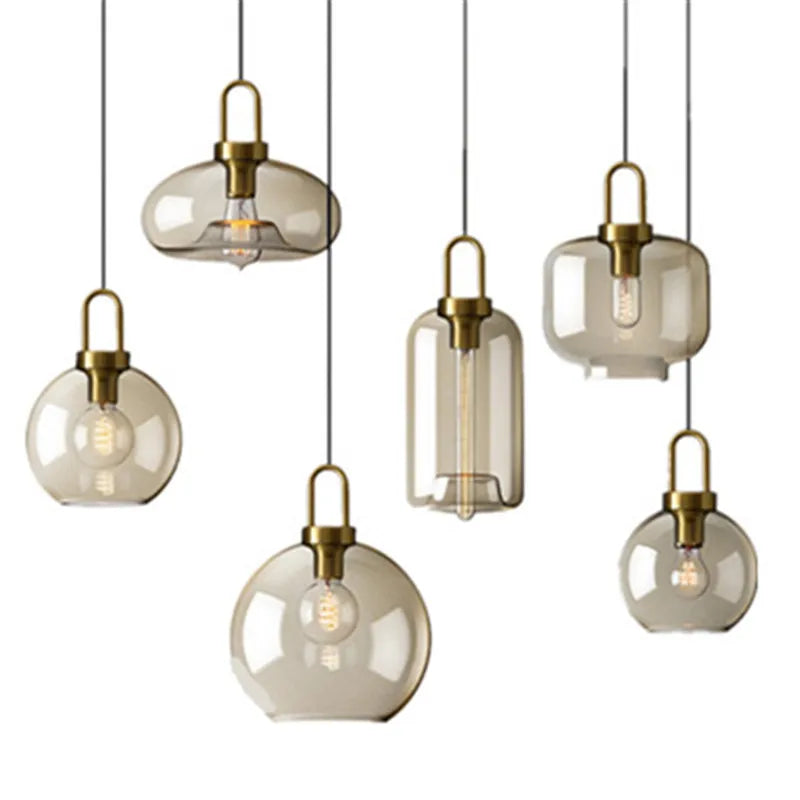 Modern Glass Pendant Light - Kacey ShoppingMart 