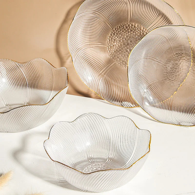 Style Glass Dessert Dishes: Creative Dinnerware - Kacey ShoppingMart 