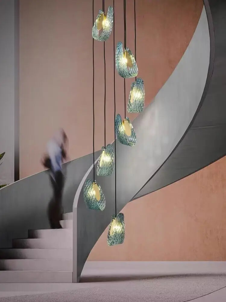 Nordic Stair Chandelier for Modern Living - Kacey ShoppingMart 