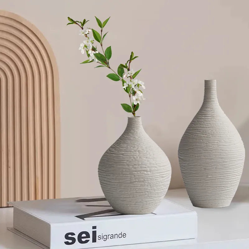 Nordic Luxury Ceramic Vase - Kacey ShoppingMart 