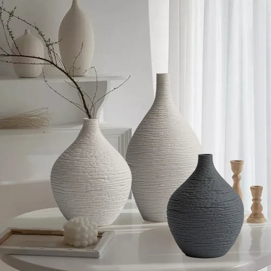 Nordic Luxury Ceramic Vase - Kacey ShoppingMart 