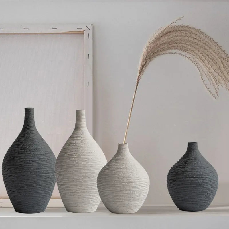 Nordic Luxury Ceramic Vase - Kacey ShoppingMart 