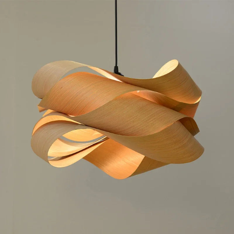 Southeast Asian Wood Pendant Lights - Kacey ShoppingMart 