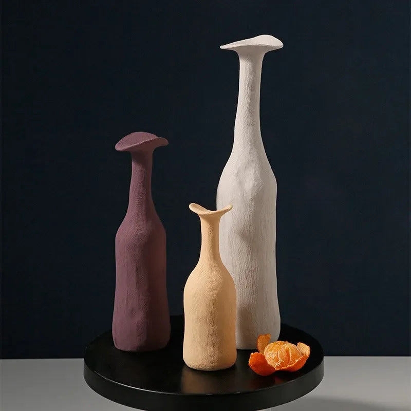 Morandi Ceramic Vase: Simple Elegance - Kacey ShoppingMart 