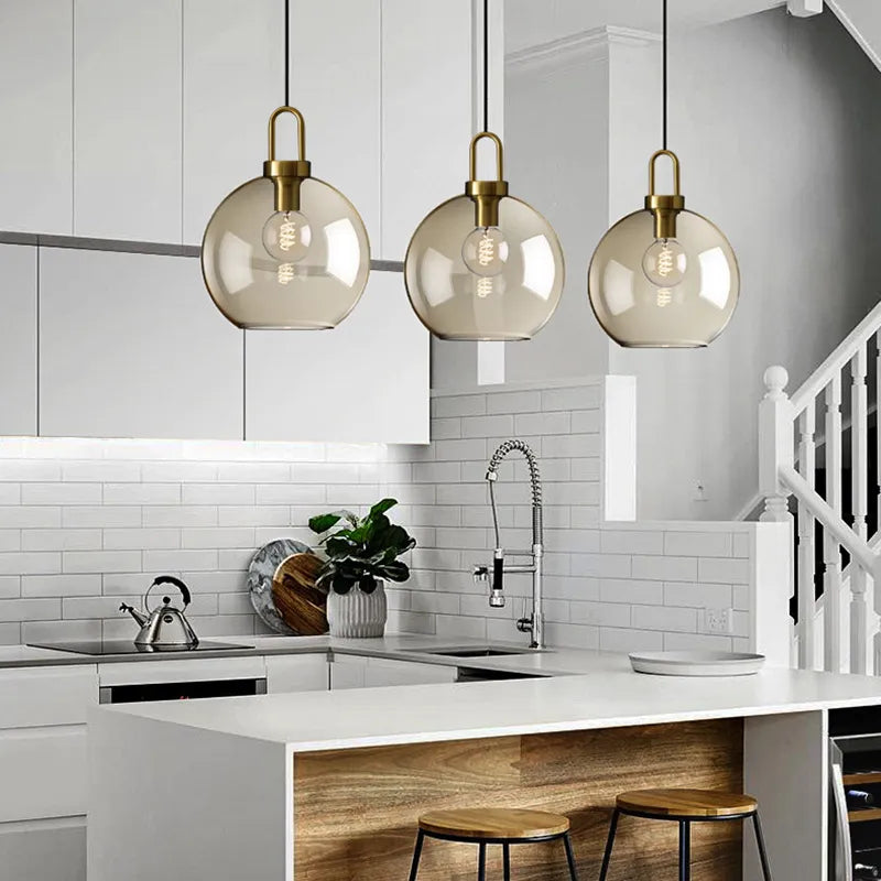 Modern Glass Pendant Light - Kacey ShoppingMart 