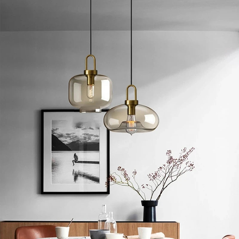 Modern Glass Pendant Light - Kacey ShoppingMart 