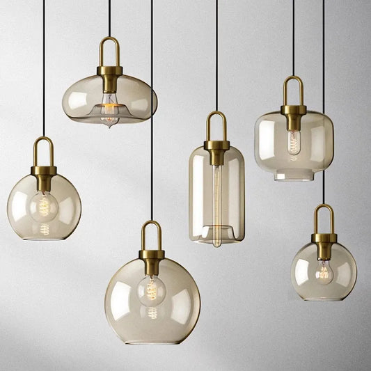 Modern Glass Pendant Light - Kacey ShoppingMart 