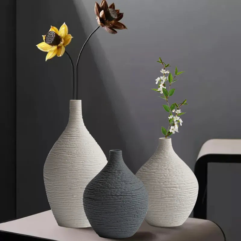 Nordic Luxury Ceramic Vase - Kacey ShoppingMart 