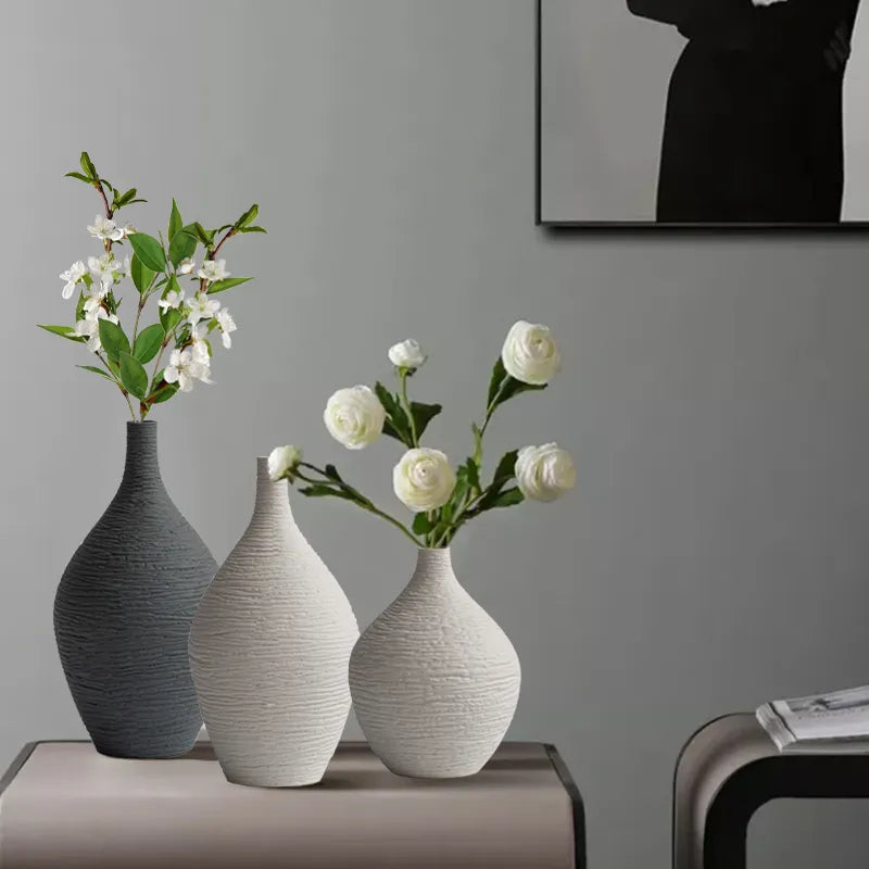 Nordic Luxury Ceramic Vase - Kacey ShoppingMart 