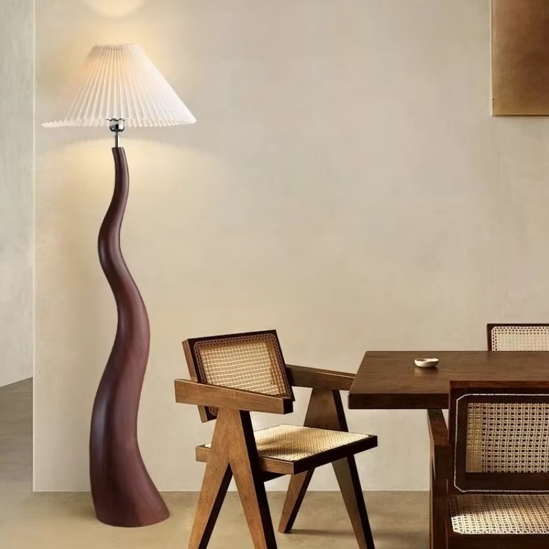 Nordic curved style mushroom floor lamp