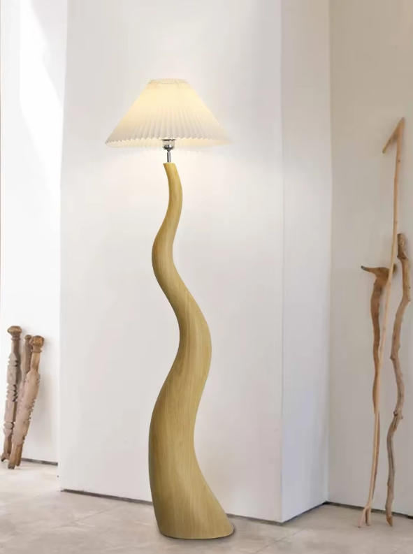 Nordic curved style mushroom floor lamp