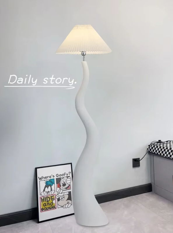 Nordic curved style mushroom floor lamp