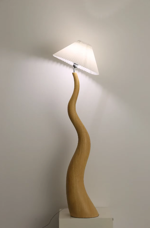 Nordic curved style mushroom floor lamp