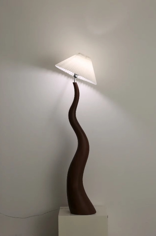 Nordic curved style mushroom floor lamp