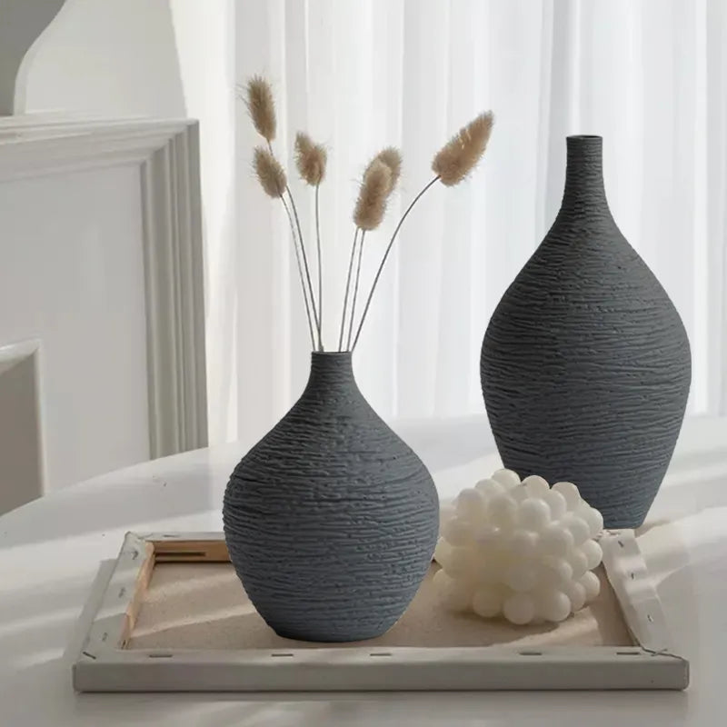 Nordic Luxury Ceramic Vase - Kacey ShoppingMart 