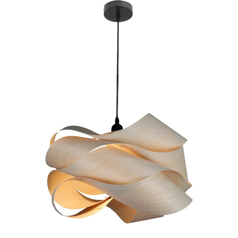 Southeast Asian Wood Pendant Lights - Kacey ShoppingMart 