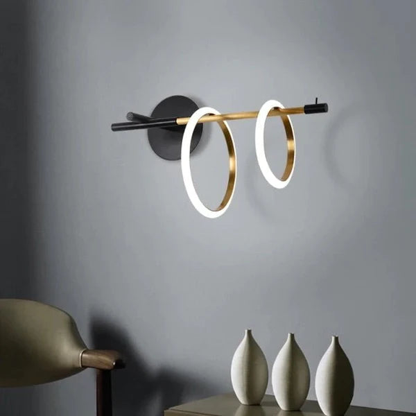 Lucky Ring LED Wall Sconce - Kacey ShoppingMart 