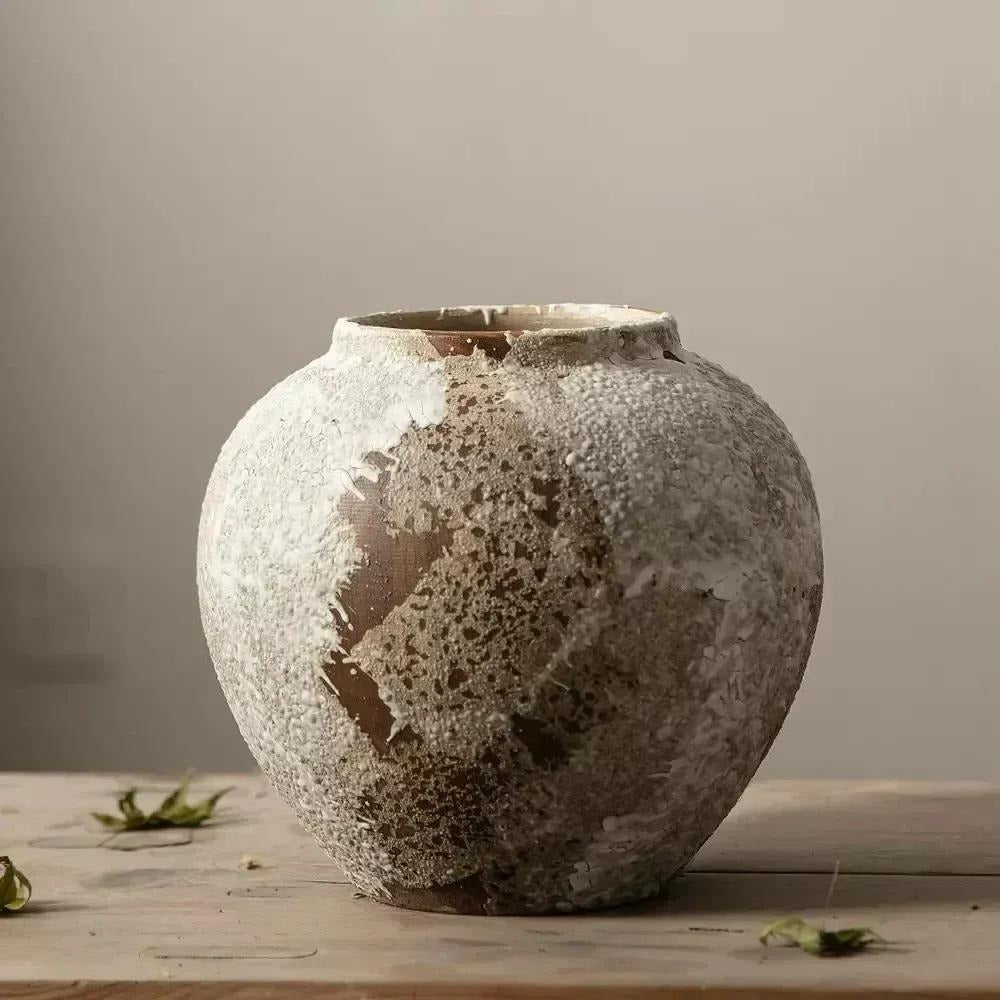 Mottled Retro Ceramic Vase - Kacey ShoppingMart 