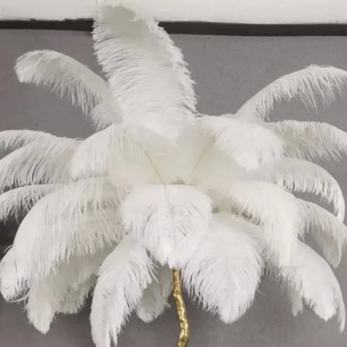 Ostrich Feather Table Lamp - Kacey ShoppingMart 